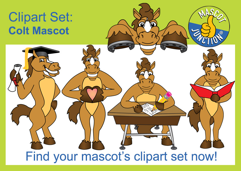 Colt Mascot Clipart Illustrations