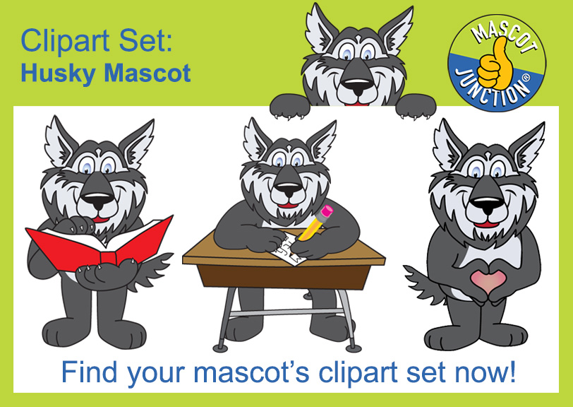 Husky Mascot Clipart